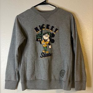 Vintage Disney Parks State University Mickey Crew Neck Sweater Boys Large